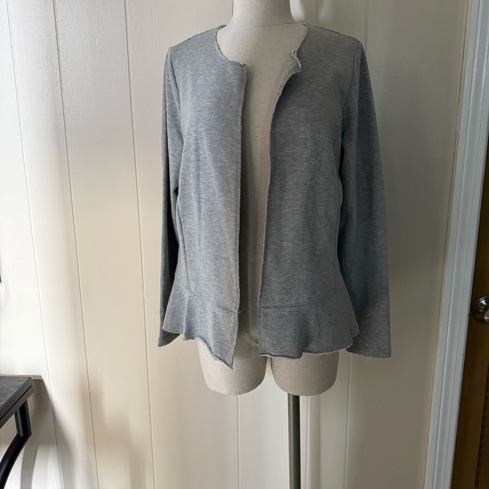 Jane and Delancey Light Gray Women's Cardigan
